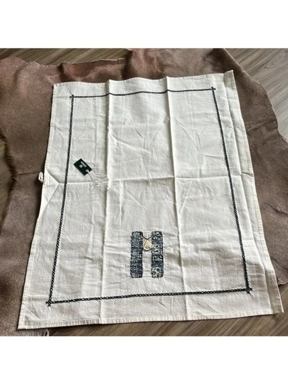 Kitchen Towel Patchwork Monogram Letter M